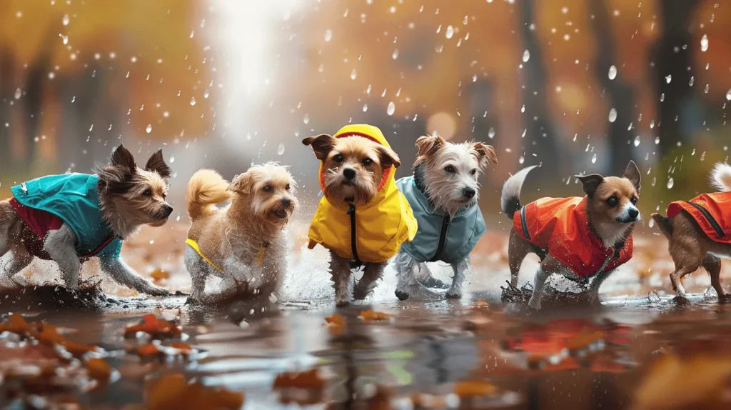 Regenjacke-Hund