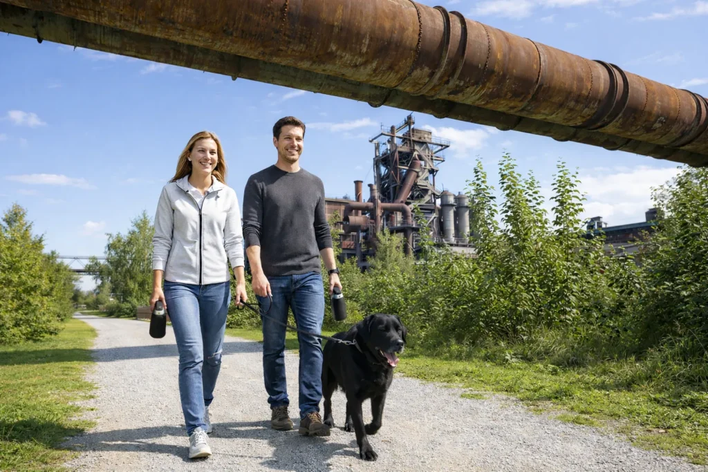 Landschaftspark Duisburg Aktivitäten mit dem Hund